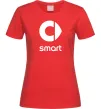 Женская футболка Smart logo та назва Красный фото