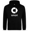 Мужская толстовка (худи) Smart logo та назва Черный фото