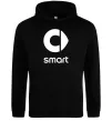 Жіноча толстовка (худі) Smart logo та назва Чорний фото