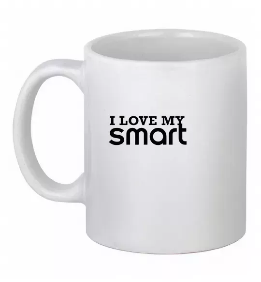 Чашка керамічна Love my Smart Білий фото