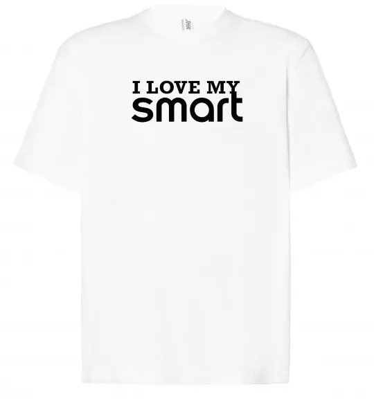 Футболка Оверсайз Love my Smart Білий фото