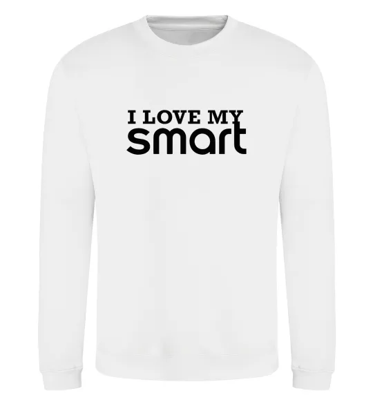Свитшот Love my Smart Белый фото