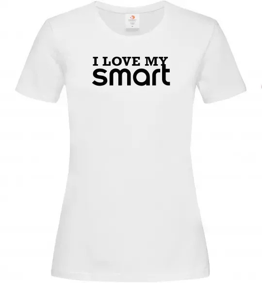 Жіноча футболка Love my Smart Білий фото