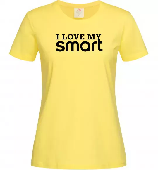 Жіноча футболка Love my Smart Лимонний фото