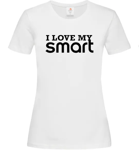 Жіноча футболка Love my Smart Білий фото