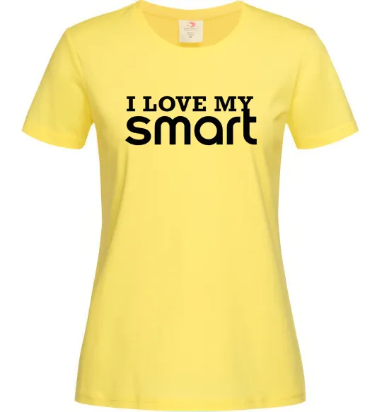 Жіноча футболка Love my Smart Лимонний фото