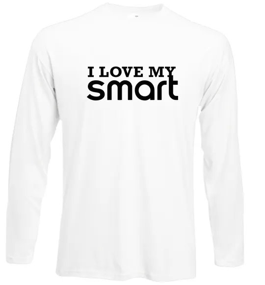 Лонгслив Love my Smart Белый фото