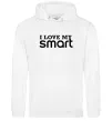 Чоловіча толстовка (худі) Love my Smart Білий фото
