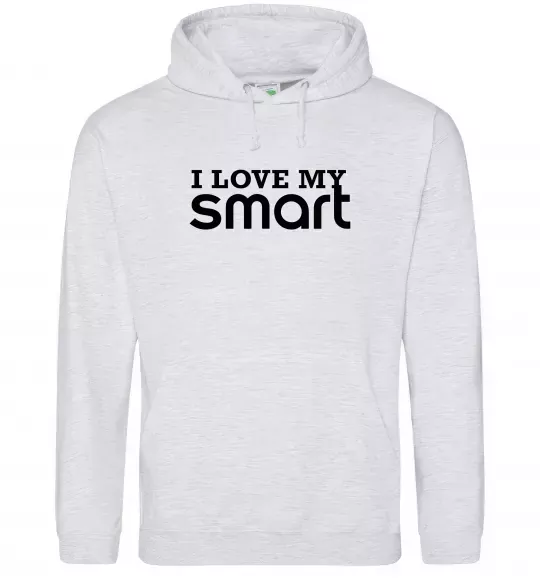 Жіноча толстовка (худі) Love my Smart Сірий меланж фото