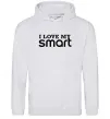 Жіноча толстовка (худі) Love my Smart Сірий меланж фото