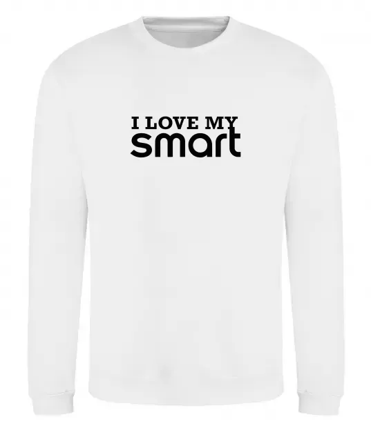 Світшот Love my Smart Білий фото