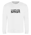 Світшот Love my Smart Білий фото