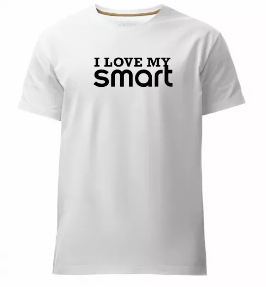 Чоловіча преміум футболка Love my Smart Білий фото