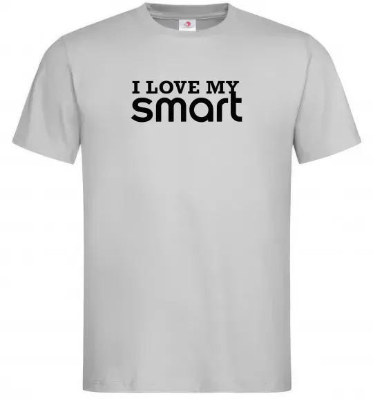 Мужская футболка Love my Smart Серый фото