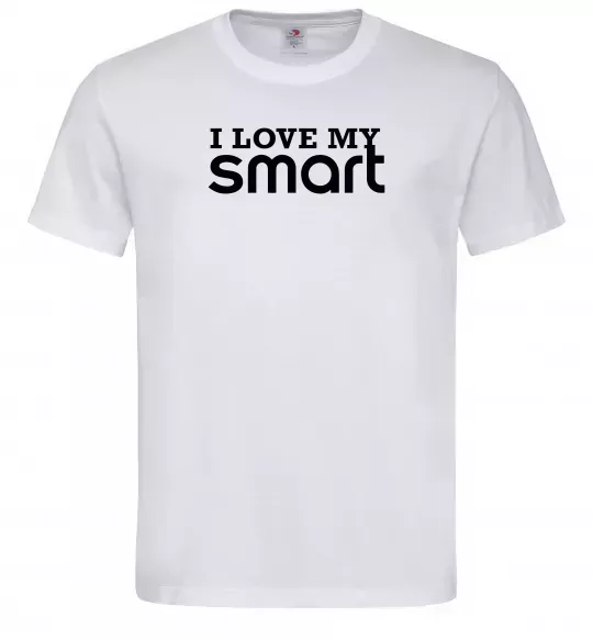 Мужская футболка Love my Smart Белый фото