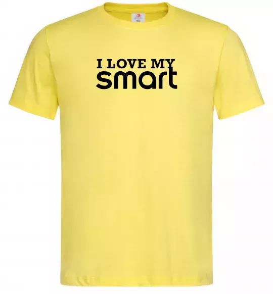 Мужская футболка Love my Smart Лимонный фото