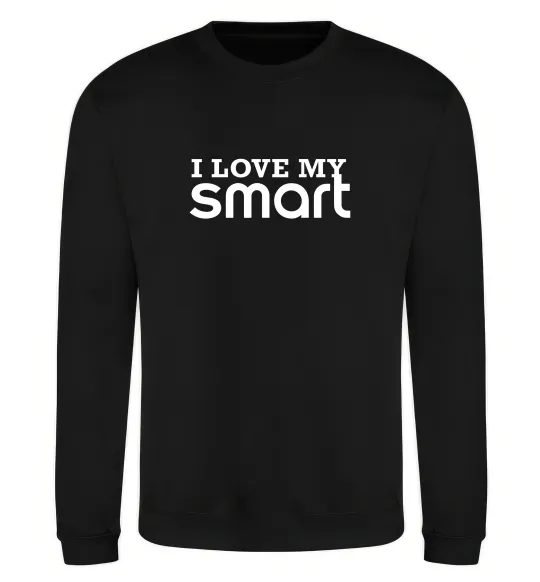 Свитшот Love my Smart Черный фото