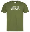 Мужская футболка Love my Smart Оливковый фото