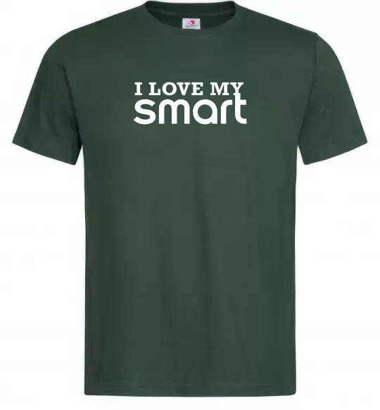 Мужская футболка Love my Smart Темно-зеленый фото