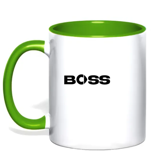 Чашка з кольоровою ручкою Smart Boss Лаймовий фото