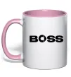 Чашка с цветной ручкой Smart Boss Нежно розовый фото