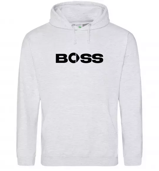 Женская толстовка (худи) Smart Boss Серый меланж фото