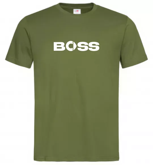 Мужская футболка Smart Boss Оливковый фото