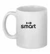 Чашка керамічна I <3 Smart Білий фото
