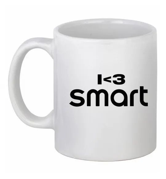 Чашка керамическая I <3 Smart Белый фото