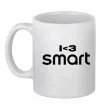 Чашка керамическая I <3 Smart Белый фото