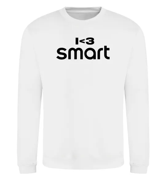 Свитшот I <3 Smart Белый фото