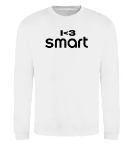 Світшот I <3 Smart Білий фото