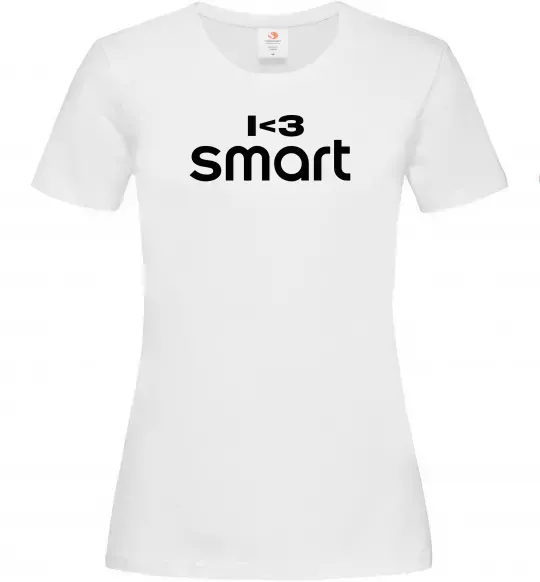 Жіноча футболка I <3 Smart Білий фото