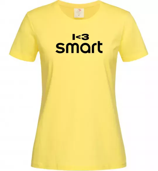 Жіноча футболка I <3 Smart Лимонний фото