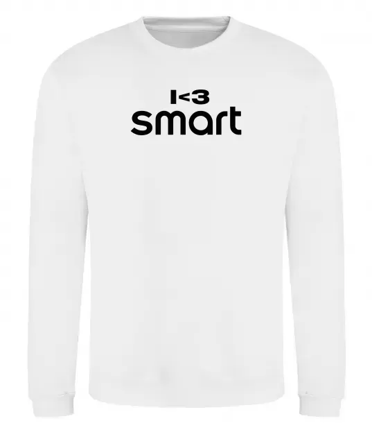 Свитшот I <3 Smart Белый фото