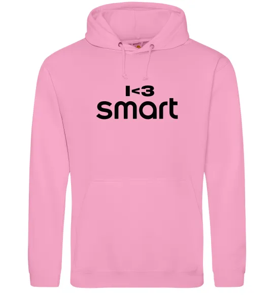 Жіноча толстовка (худі) I <3 Smart Рожевий фото