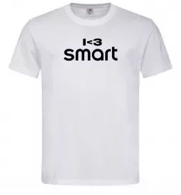 Мужская футболка I <3 Smart Белый фото