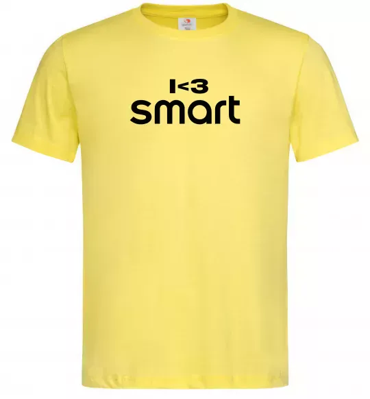 Мужская футболка I <3 Smart Лимонный фото