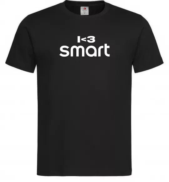 Мужская футболка I <3 Smart Черный фото