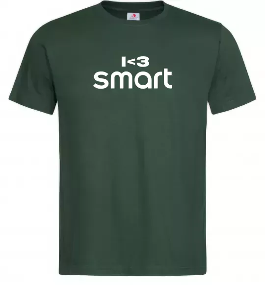 Мужская футболка I <3 Smart Темно-зеленый фото