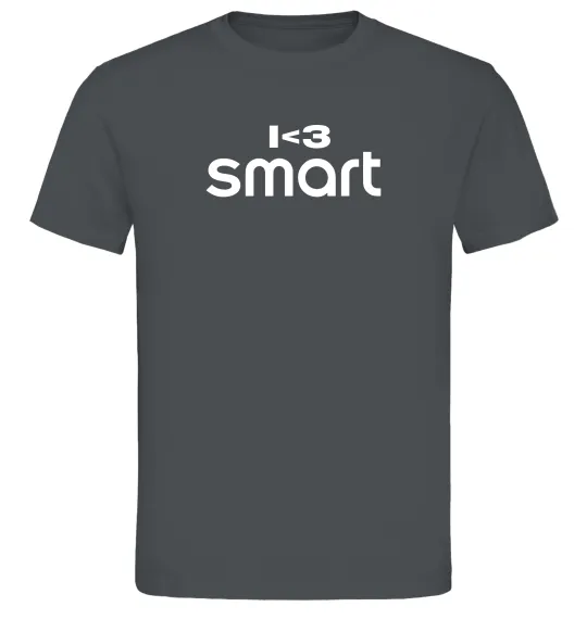 Мужская футболка I <3 Smart Графит фото