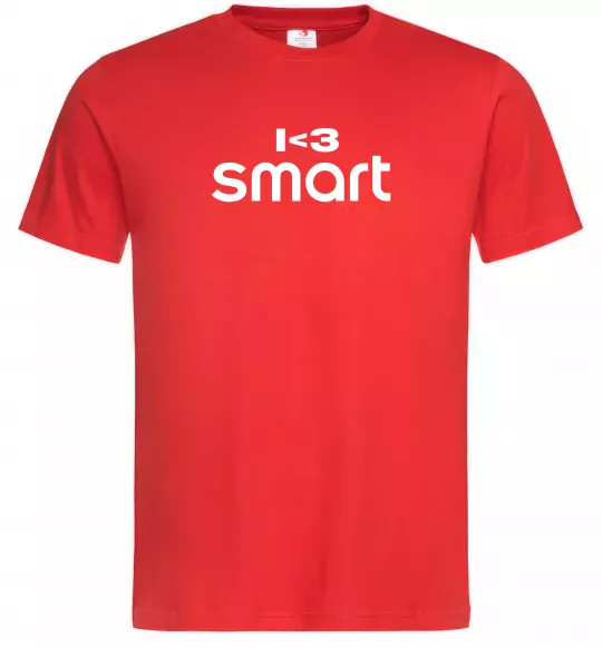 Мужская футболка I <3 Smart Красный фото