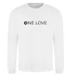 Світшот Smart one love Білий фото