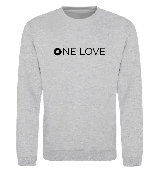 Світшот Smart one love Сірий меланж фото
