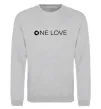 Світшот Smart one love Сірий меланж фото