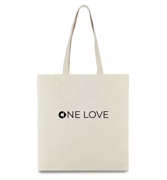 Эко-сумка Smart one love Бежевый фото