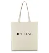 Эко-сумка Smart one love Бежевый фото