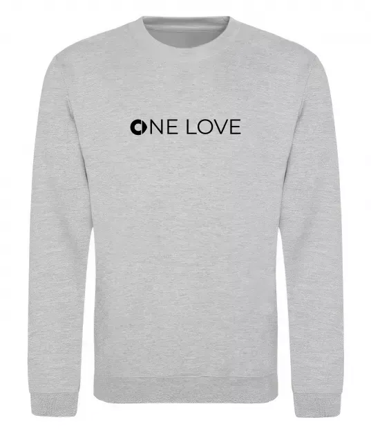 Свитшот Smart one love Серый меланж фото