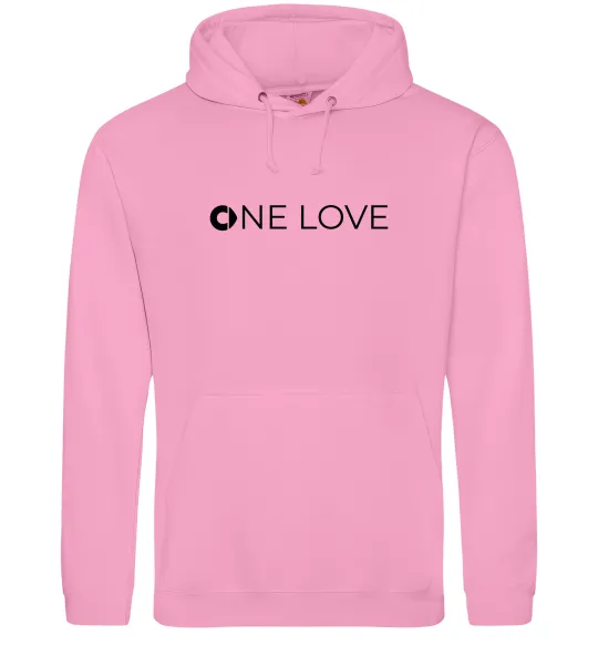 Мужская толстовка (худи) Smart one love Розовый фото