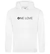 Чоловіча толстовка (худі) Smart one love Білий фото